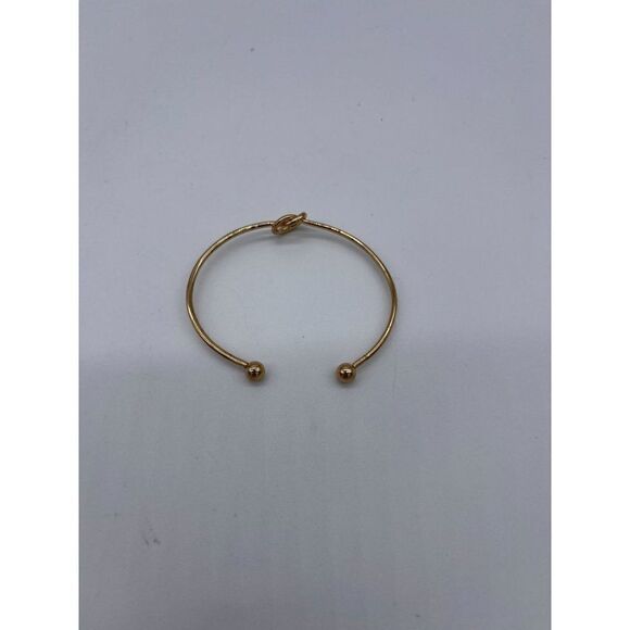 Bracelet Cuff Gold Tone “Knot” One Size - Picture 2 of 4